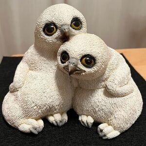 Vintage Owl Babies Figurine Portrait of Innocence by Martha Carey Essex JCT, VT